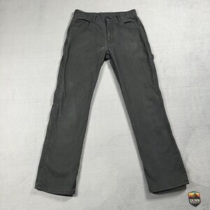 Dickies Jeans Mens 30x32 Gray Carpenter Relaxed Straight Workwear Dark Wash